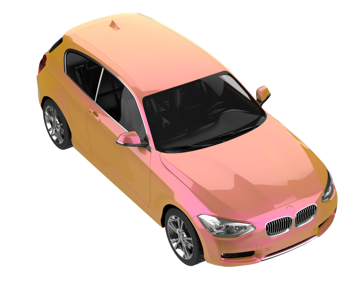 Modern car isolated on transparent background. 3d rendering - illustration png