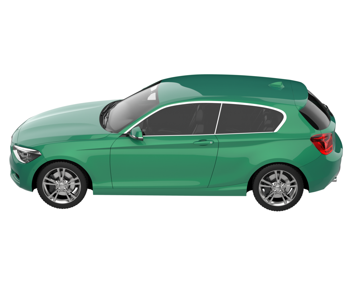 Modern car isolated on transparent background. 3d rendering - illustration png