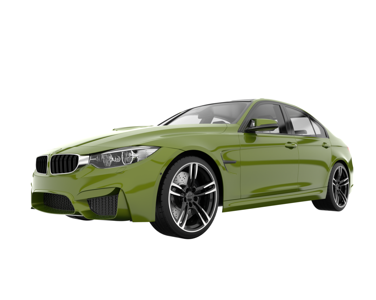 Modern car isolated on transparent background. 3d rendering - illustration png