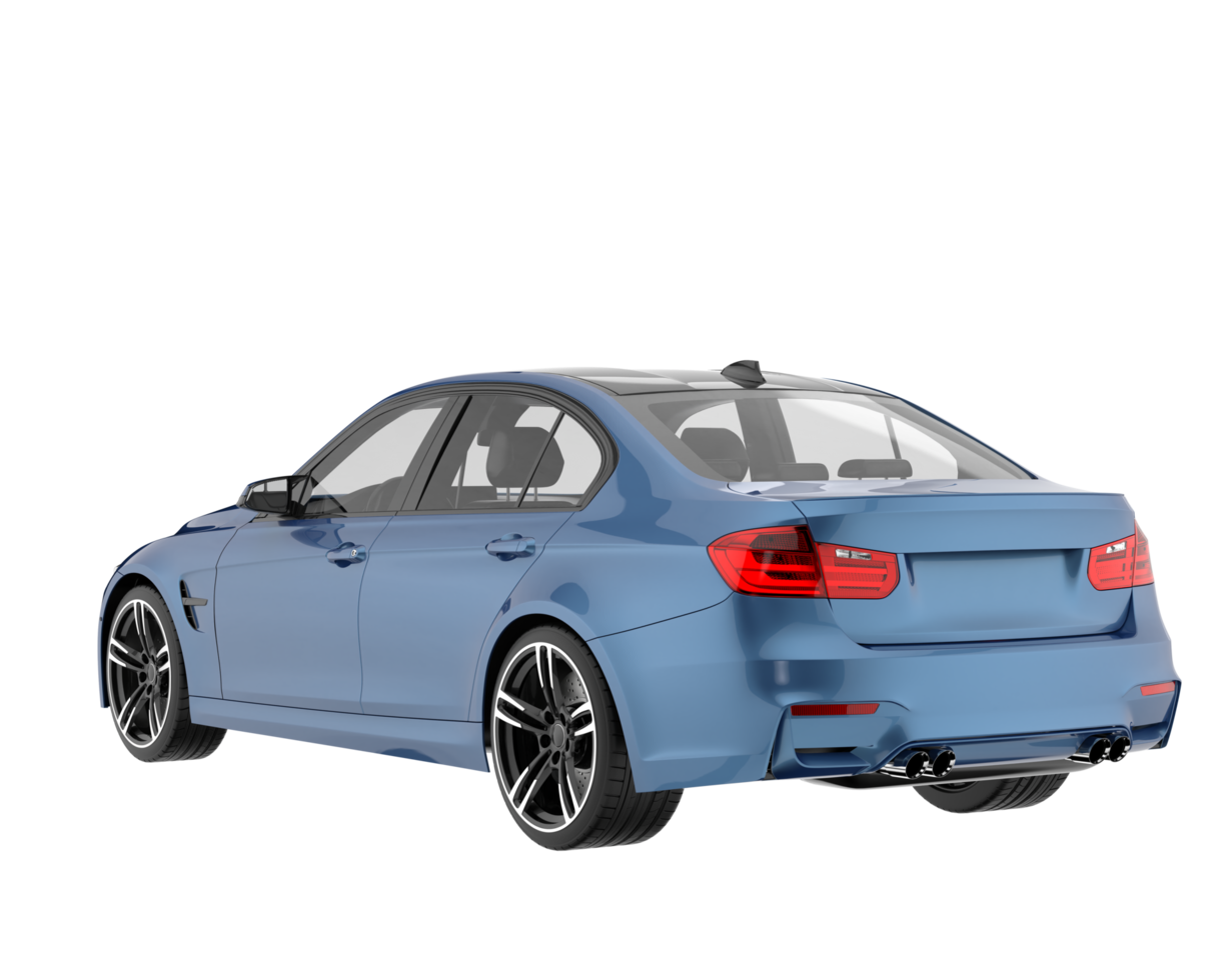 Modern car isolated on transparent background. 3d rendering - illustration png