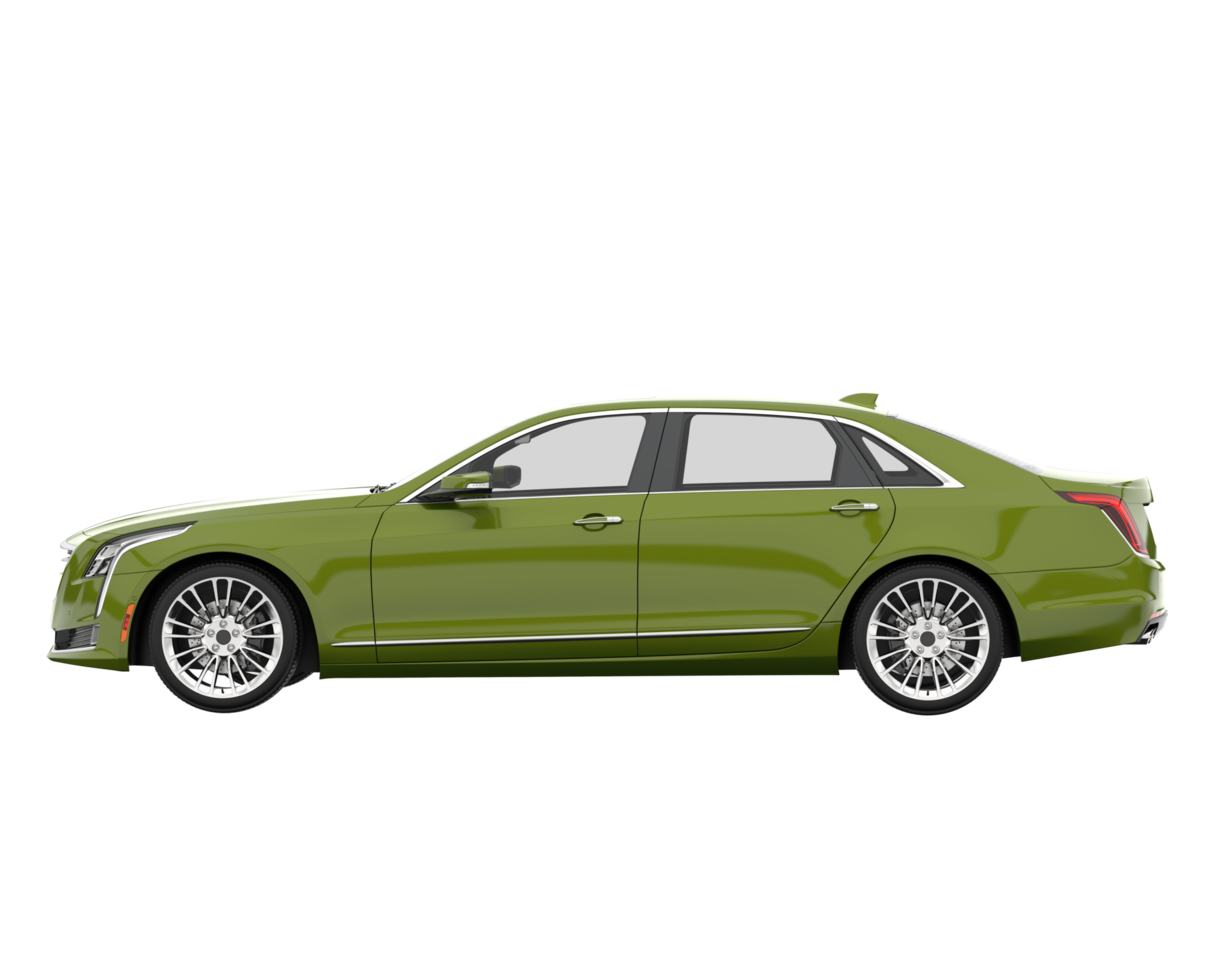 Modern car isolated on transparent background. 3d rendering - illustration png