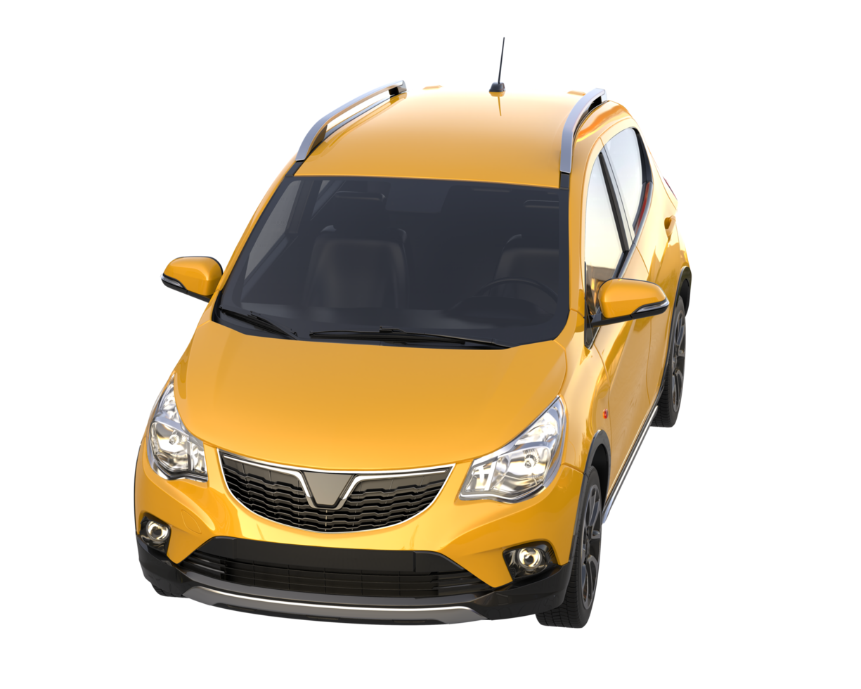 Modern car isolated on transparent background. 3d rendering - illustration png