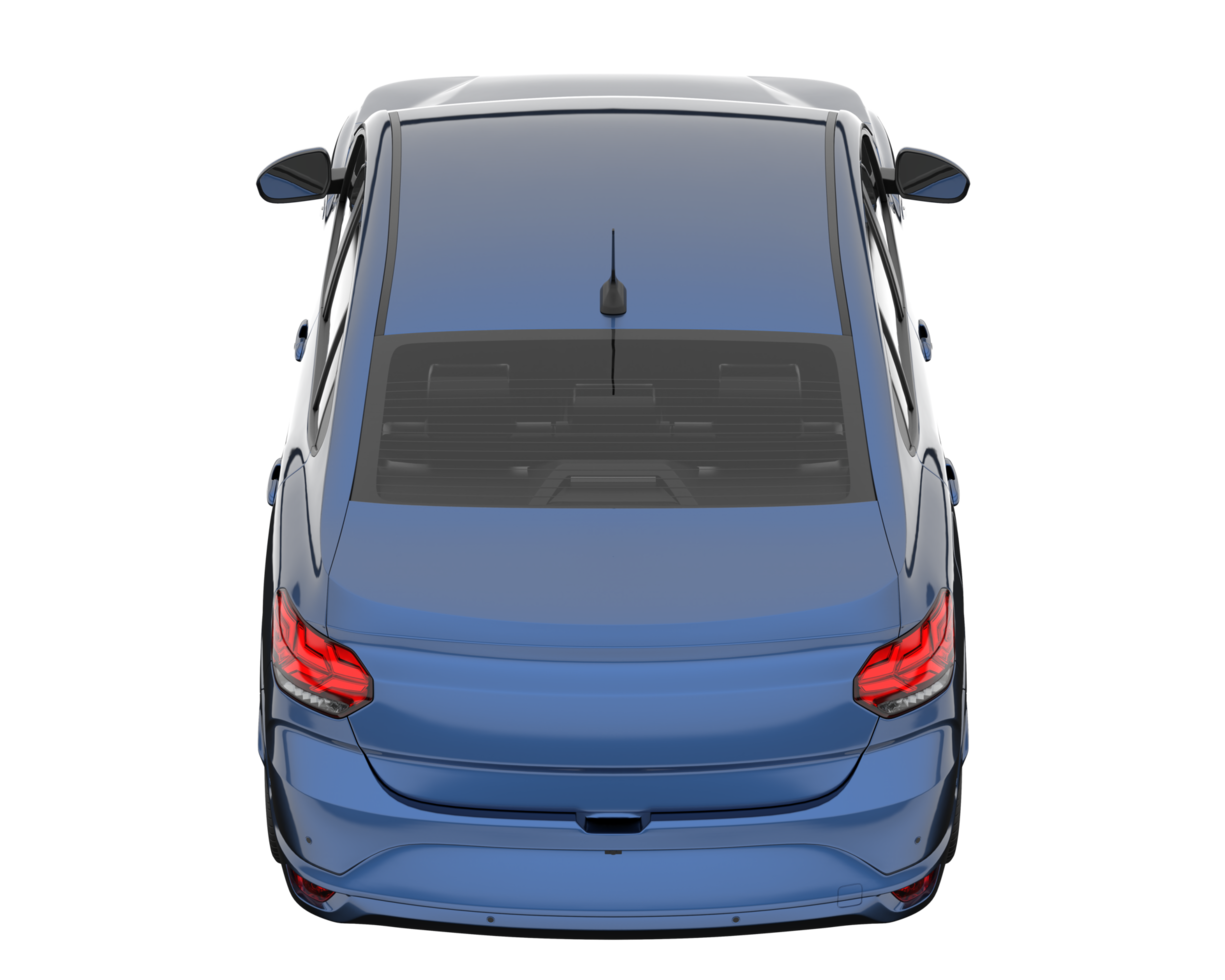 Modern car isolated on transparent background. 3d rendering - illustration png