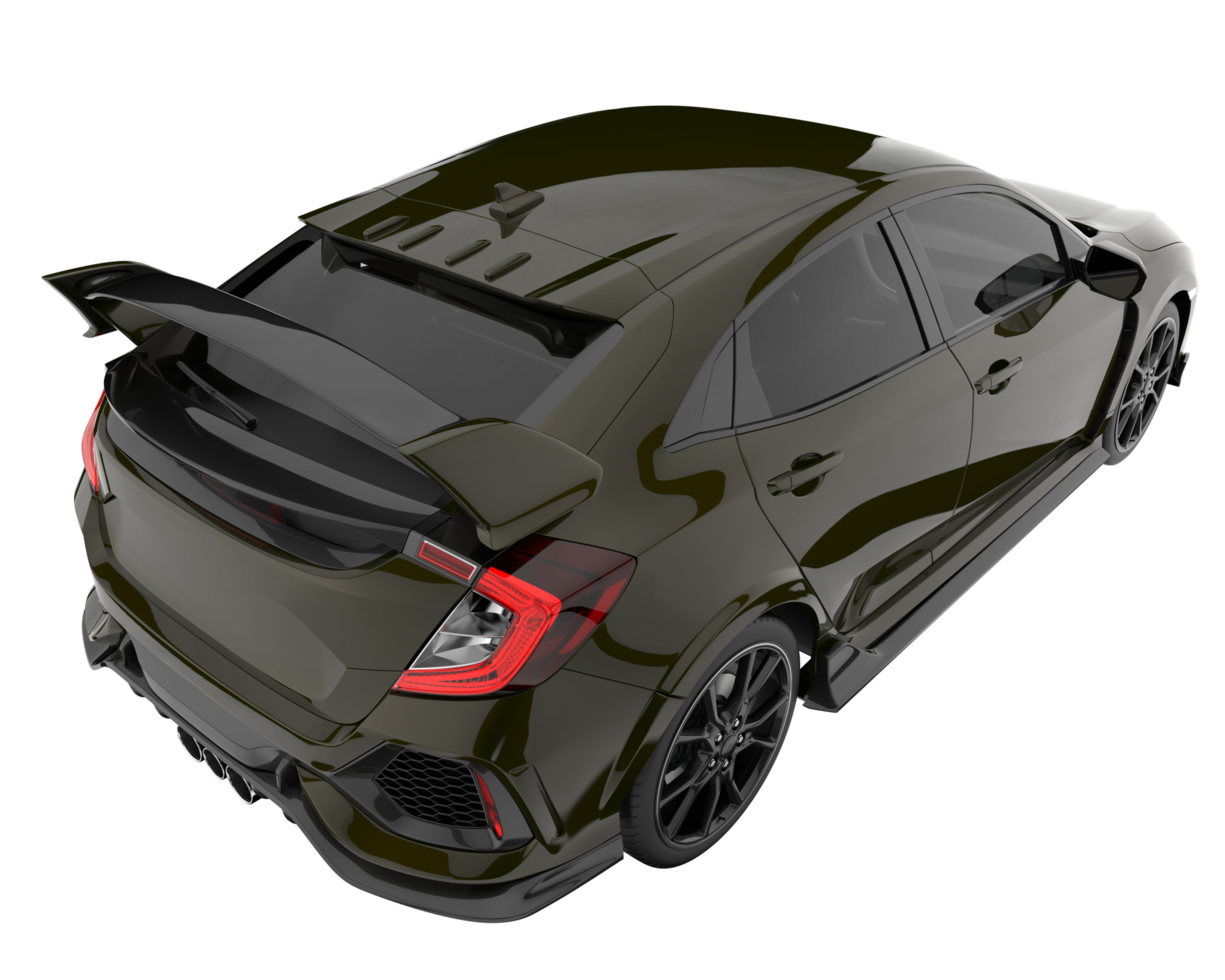 carro moderno isolado em fundo transparente. renderização 3D - ilustração png