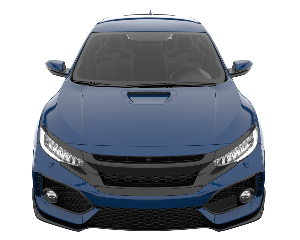 Modern car isolated on transparent background. 3d rendering - illustration png