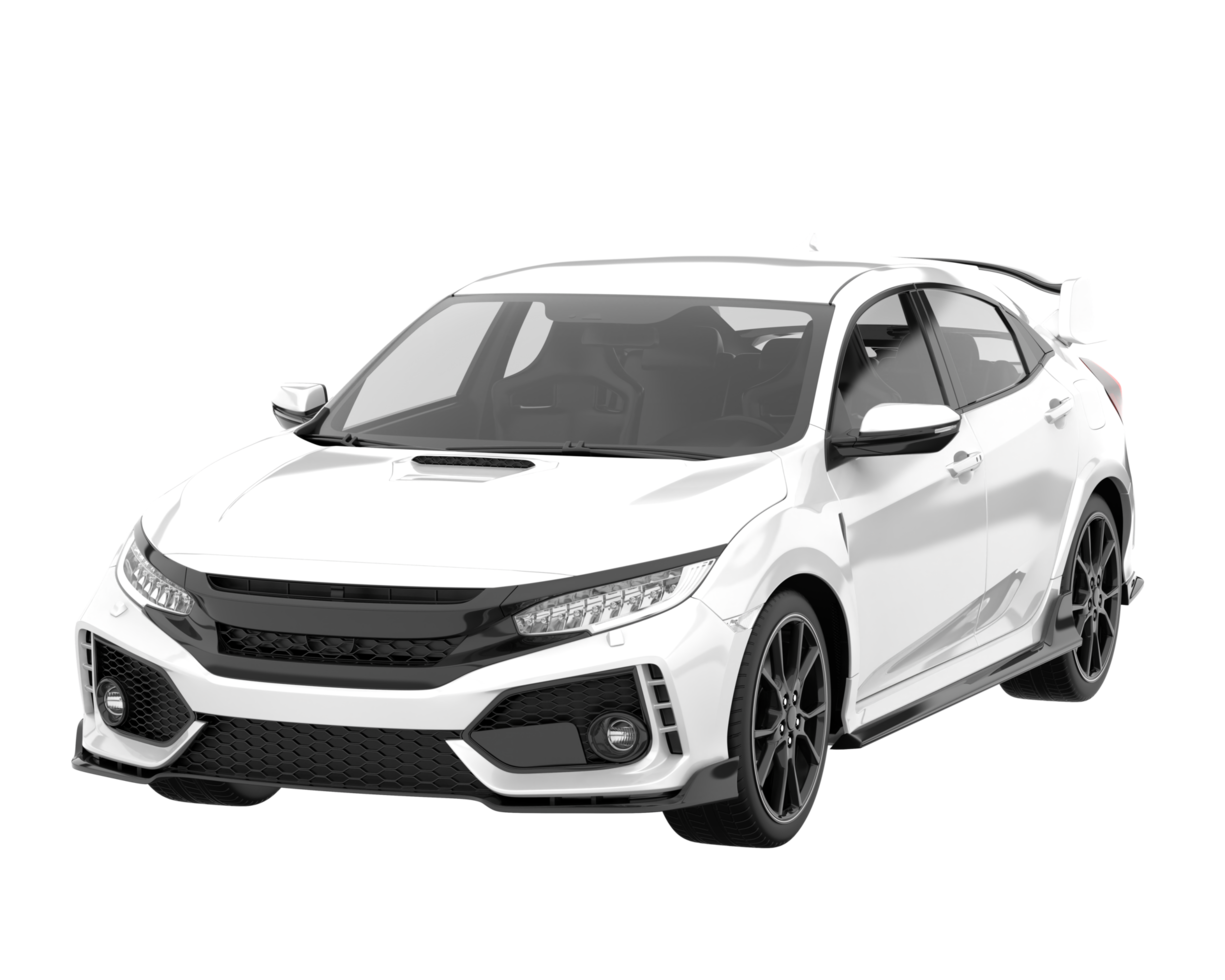 Modern car isolated on transparent background. 3d rendering - illustration png