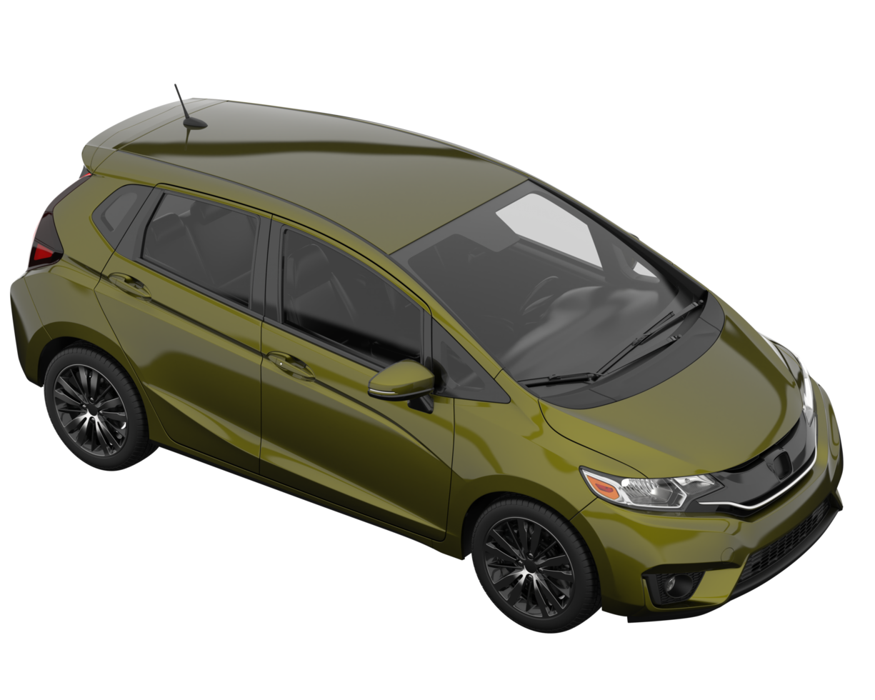 Modern car isolated on transparent background. 3d rendering - illustration png
