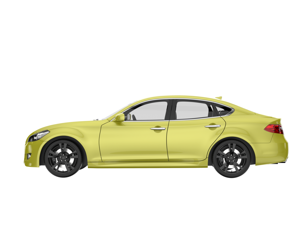 Modern car isolated on transparent background. 3d rendering - illustration png
