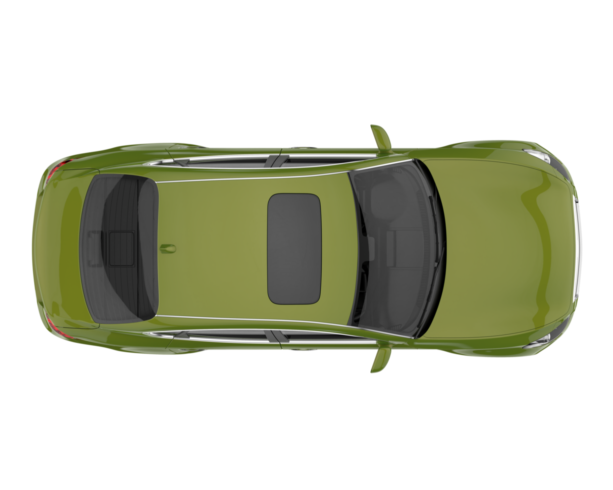 Modern car isolated on transparent background. 3d rendering - illustration png