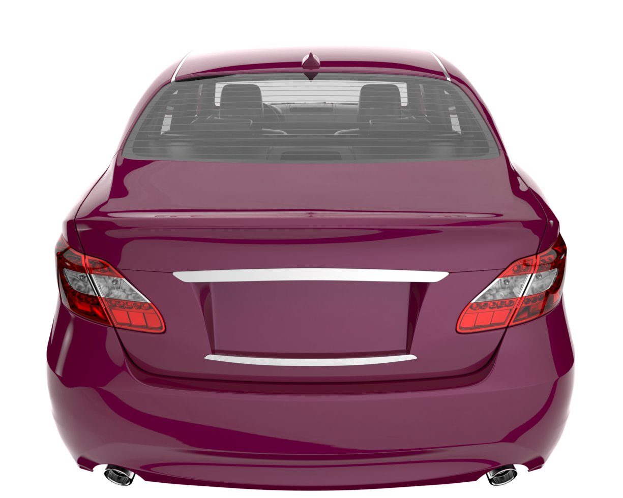 Modern car isolated on transparent background. 3d rendering - illustration png