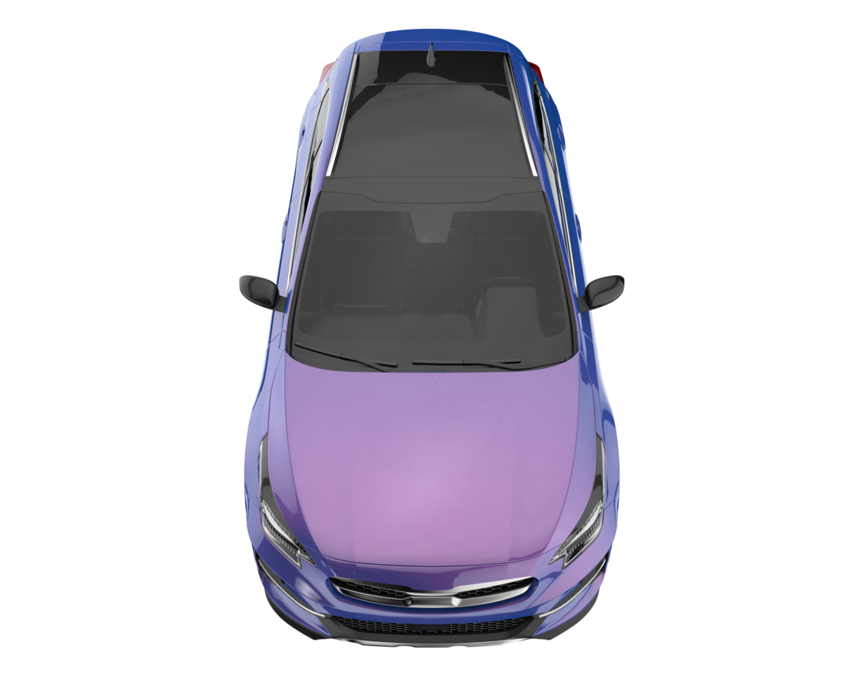 Modern car isolated on transparent background. 3d rendering - illustration png