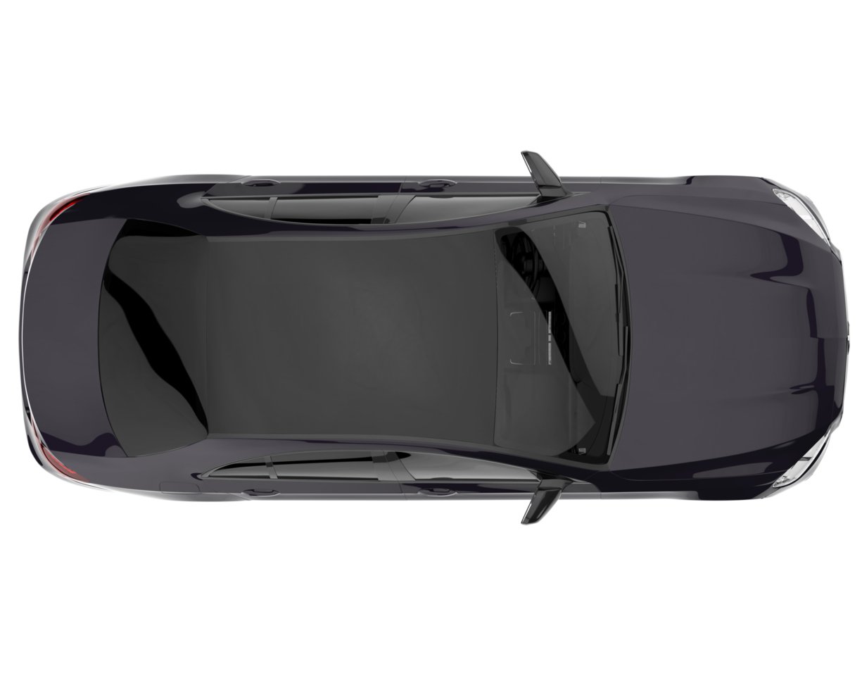 Modern car isolated on transparent background. 3d rendering - illustration png