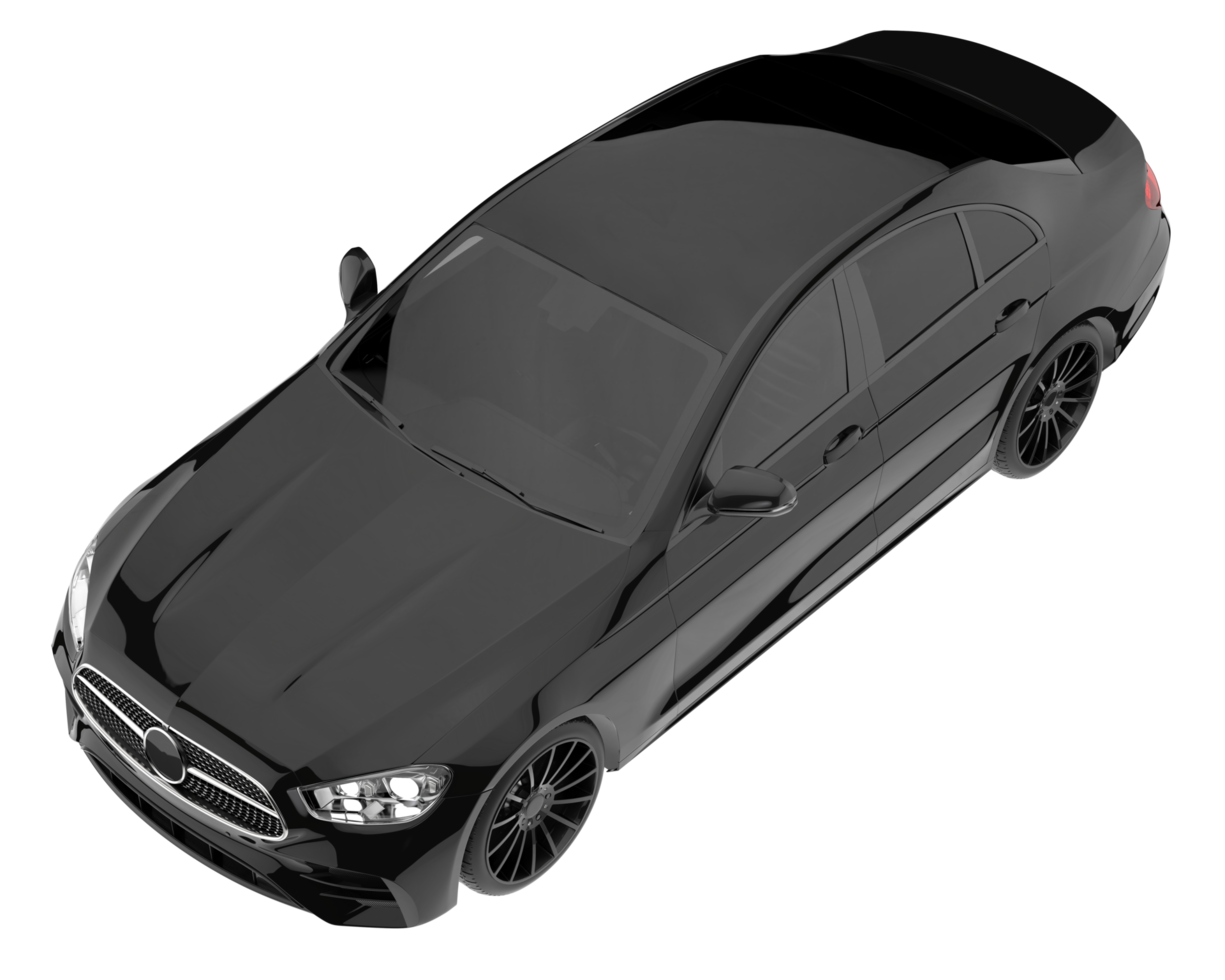 Modern car isolated on transparent background. 3d rendering - illustration png