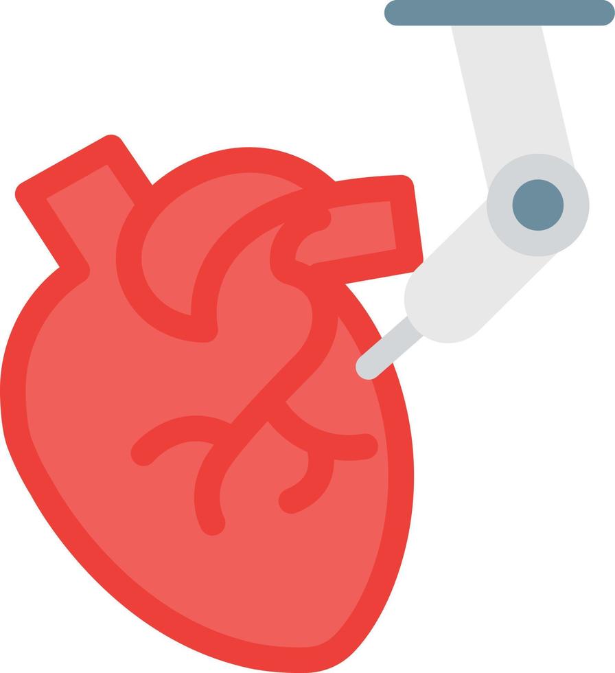 ilustración vectorial de operación cardíaca en un fondo. símbolos de calidad premium. iconos vectoriales para concepto y diseño gráfico. vector