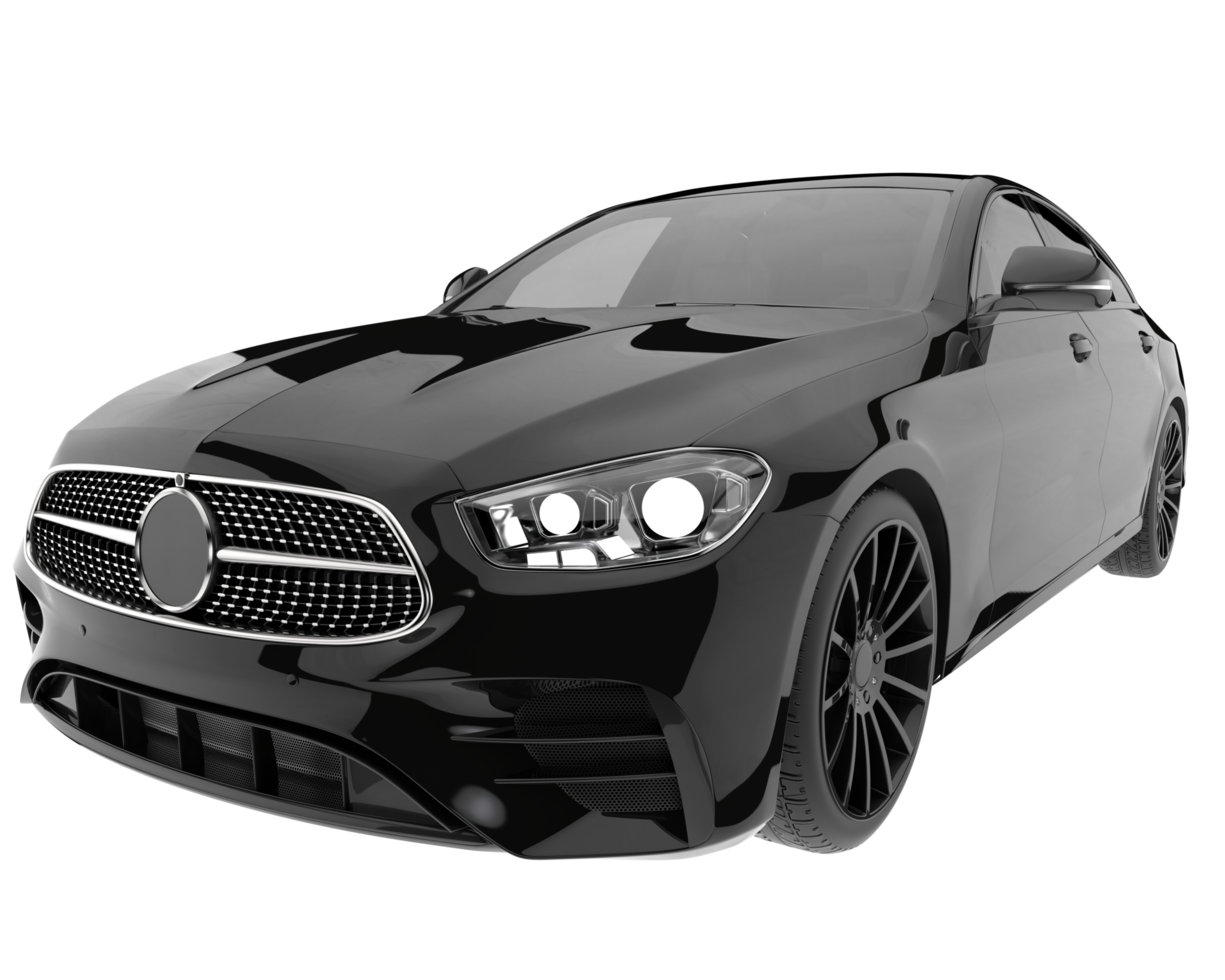 Modern car isolated on transparent background. 3d rendering - illustration png