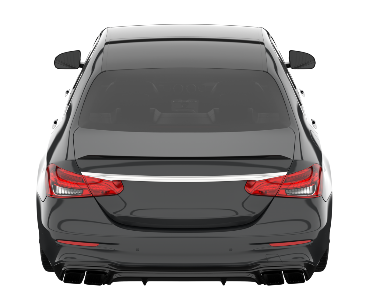 Modern car isolated on transparent background. 3d rendering - illustration png