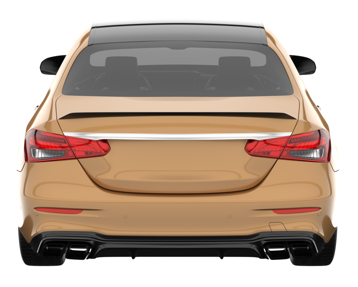 Modern car isolated on transparent background. 3d rendering - illustration png