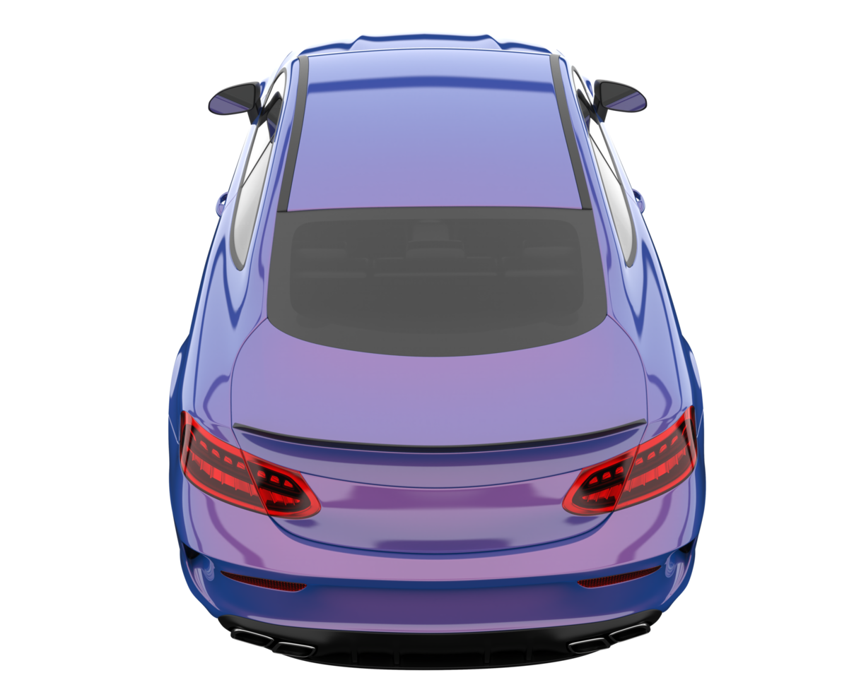 Modern car isolated on transparent background. 3d rendering - illustration png