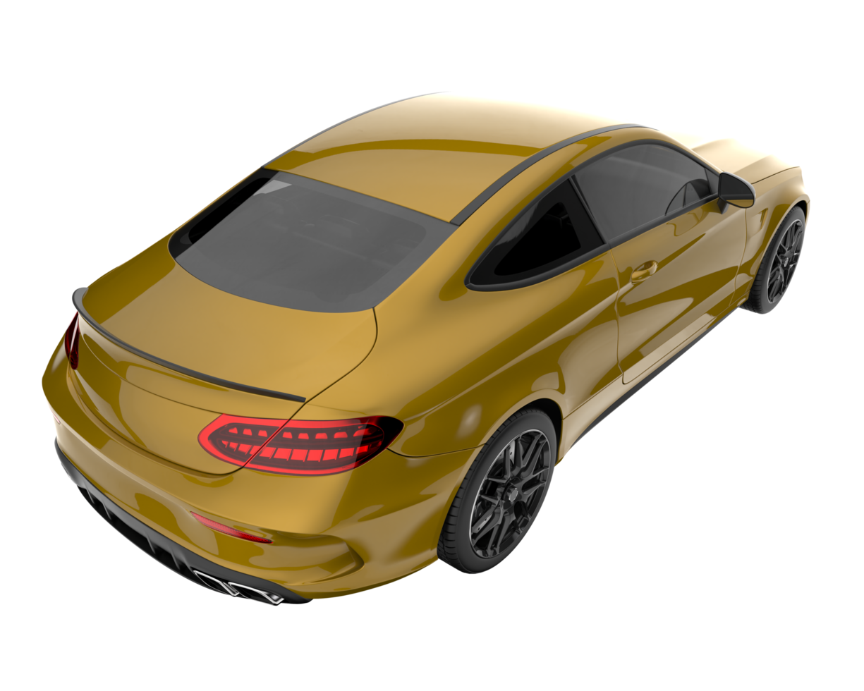 modern bil isolerat på transparent bakgrund. 3d tolkning - illustration png