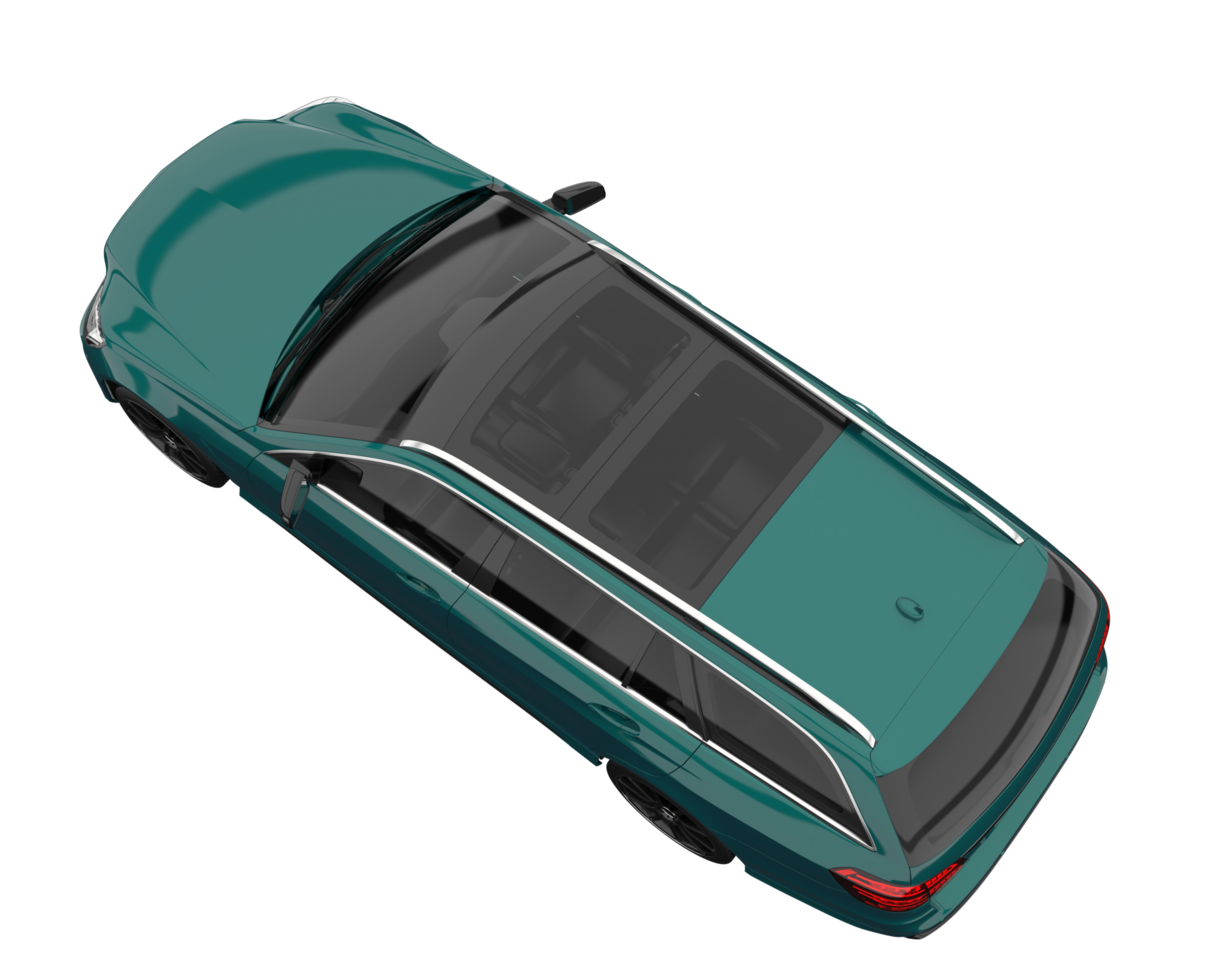 Modern car isolated on transparent background. 3d rendering - illustration png