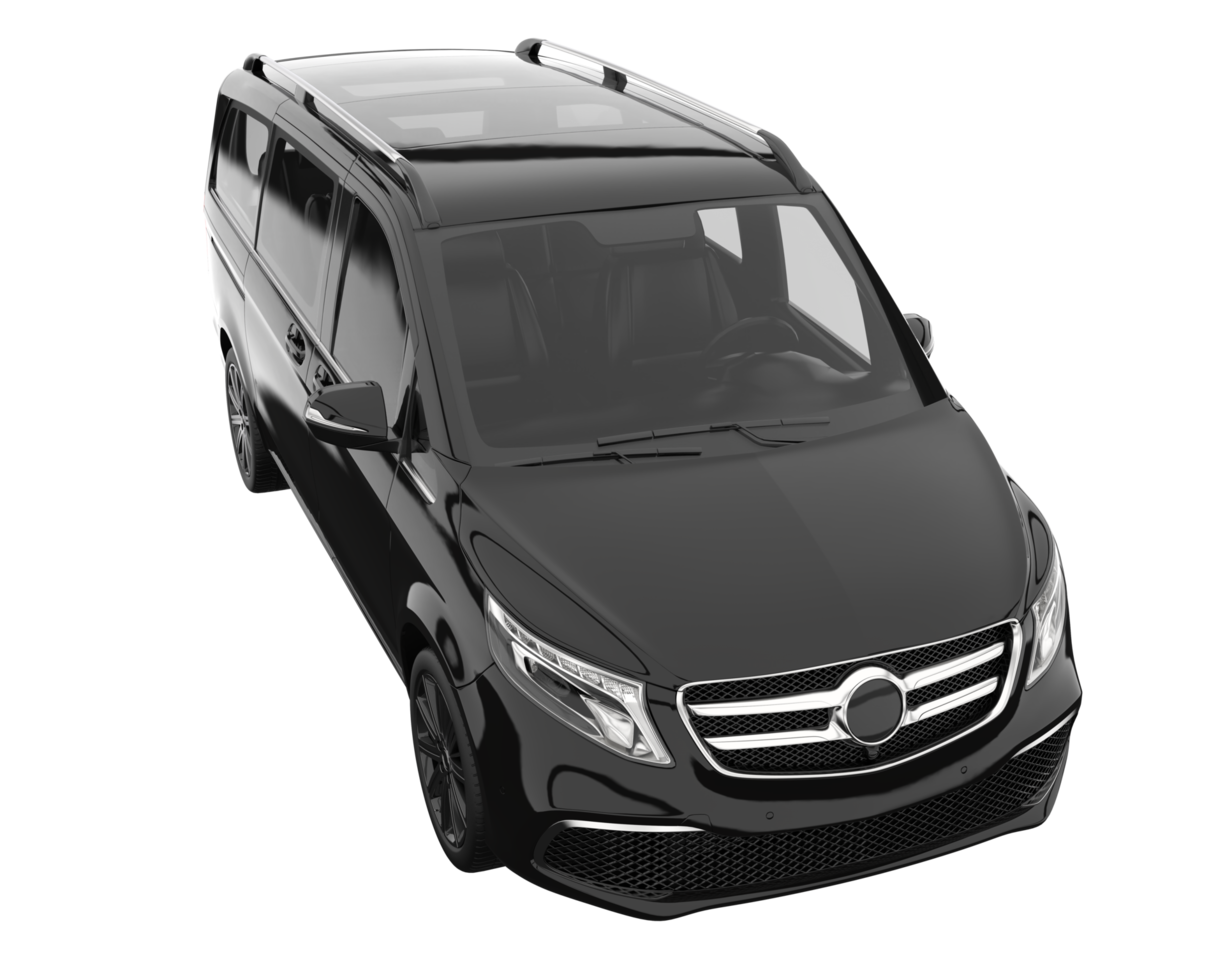 Modern car isolated on transparent background. 3d rendering - illustration png
