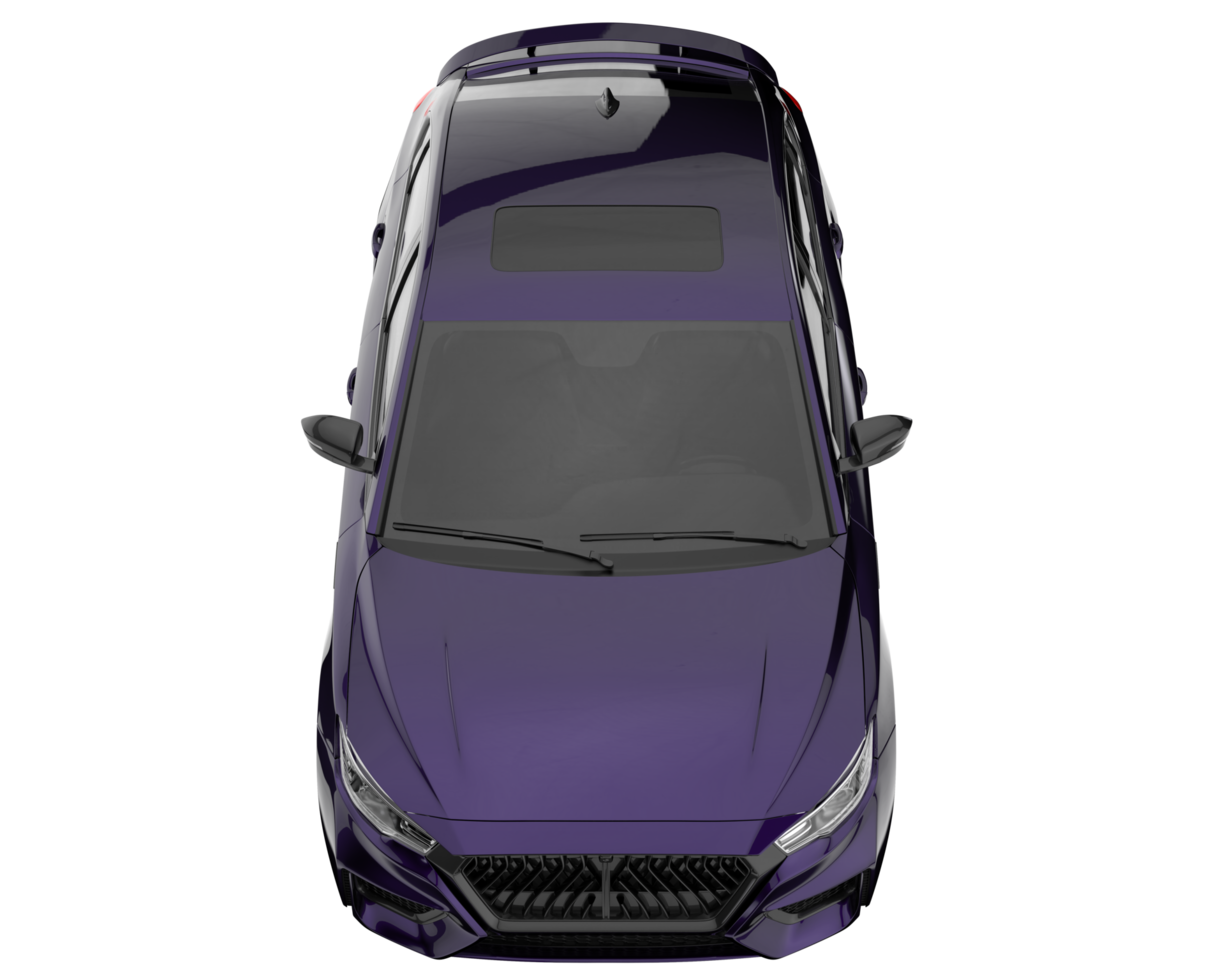 Modern car isolated on transparent background. 3d rendering - illustration png