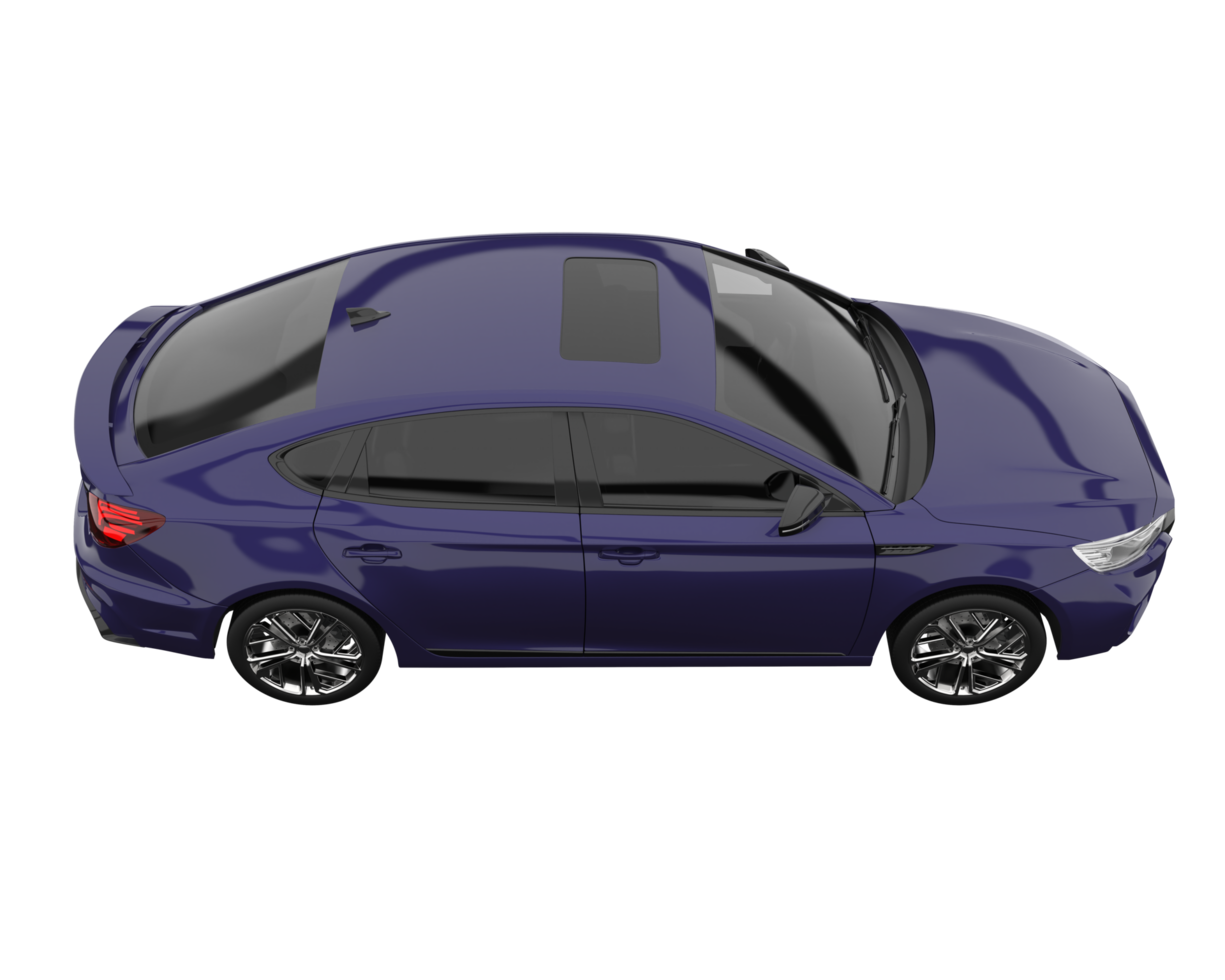 Modern car isolated on transparent background. 3d rendering - illustration png