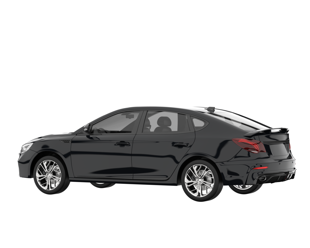 Modern car isolated on transparent background. 3d rendering - illustration png