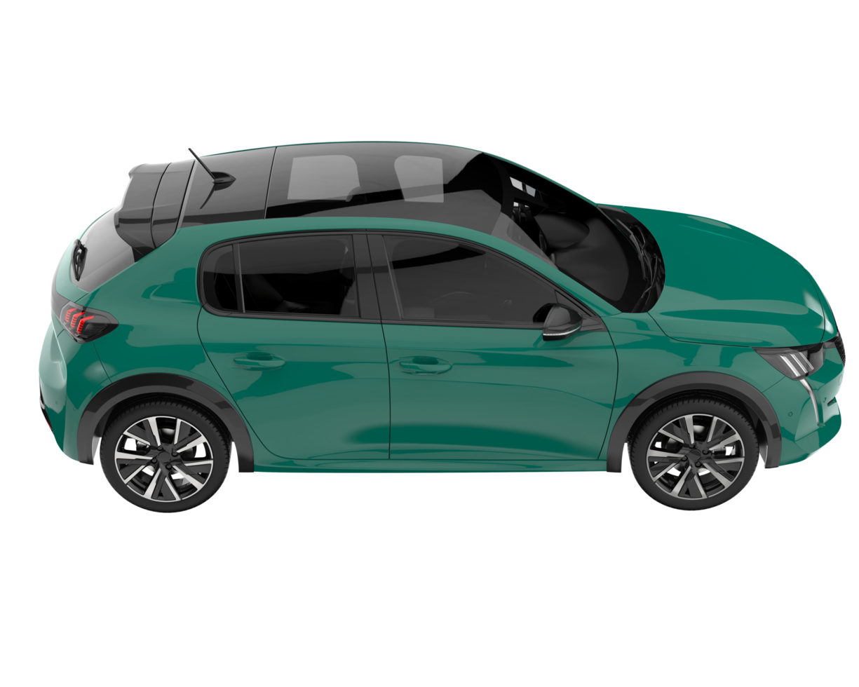 Modern car isolated on transparent background. 3d rendering - illustration png
