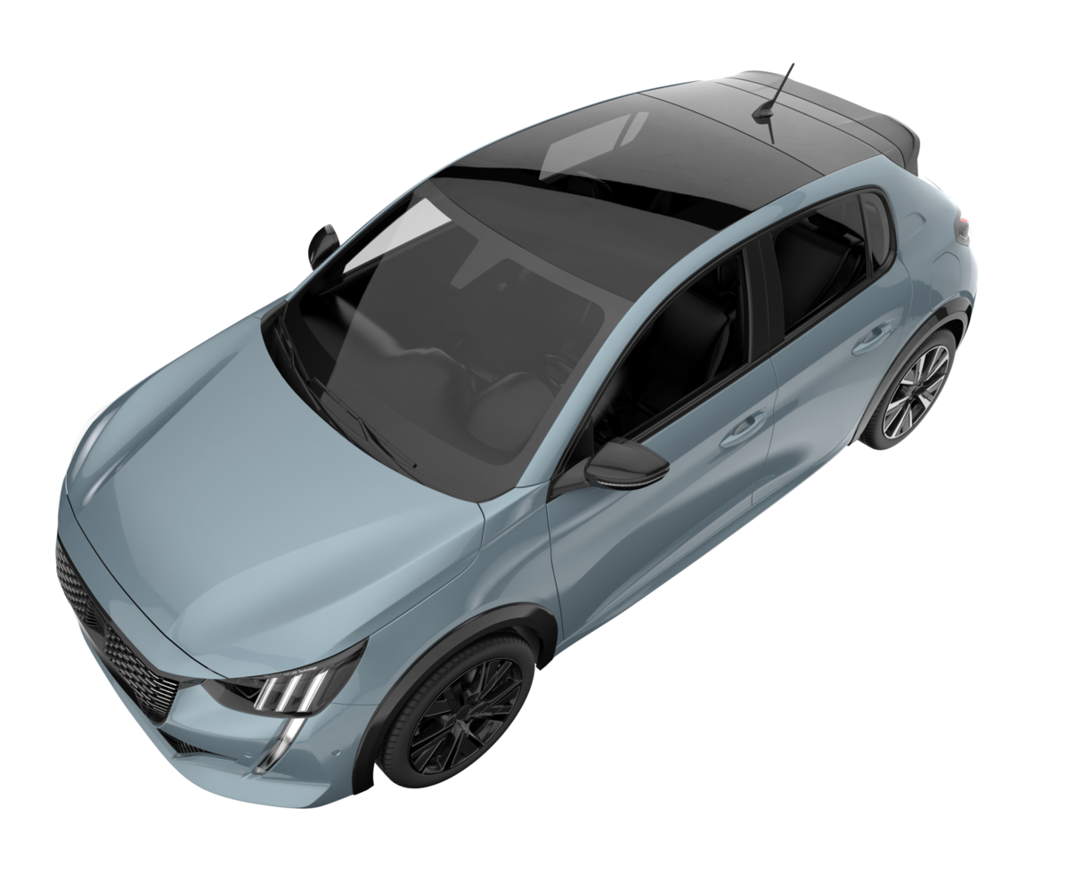 Modern car isolated on transparent background. 3d rendering - illustration png