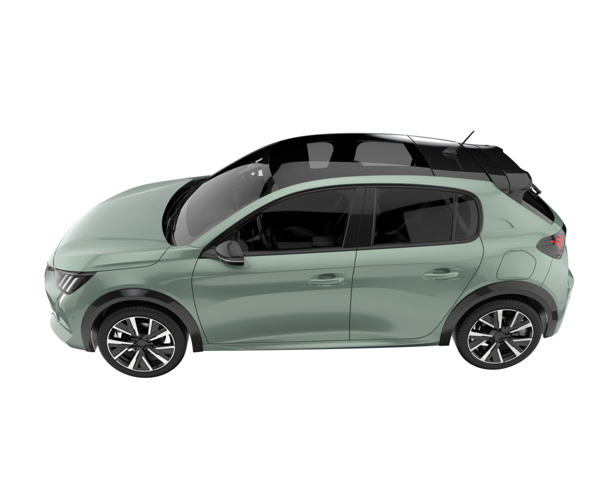 Modern car isolated on transparent background. 3d rendering - illustration png