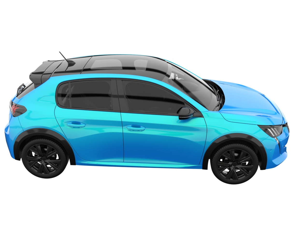 Modern car isolated on transparent background. 3d rendering - illustration png