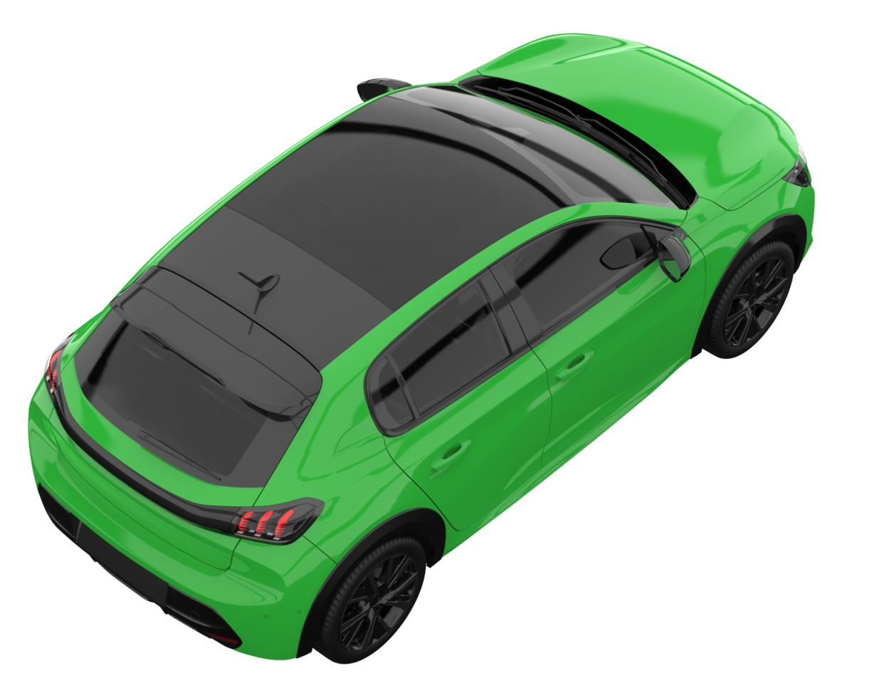 Modern car isolated on transparent background. 3d rendering - illustration png