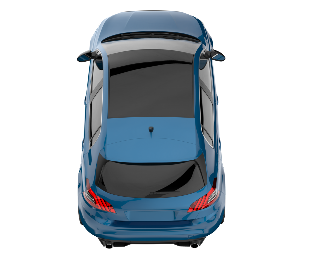 Modern car isolated on transparent background. 3d rendering - illustration png