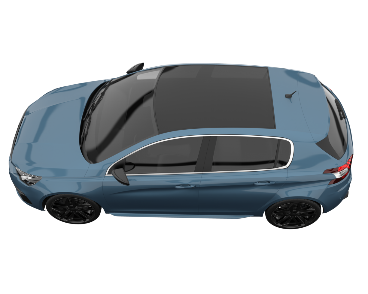 carro moderno isolado em fundo transparente. renderização 3D - ilustração png