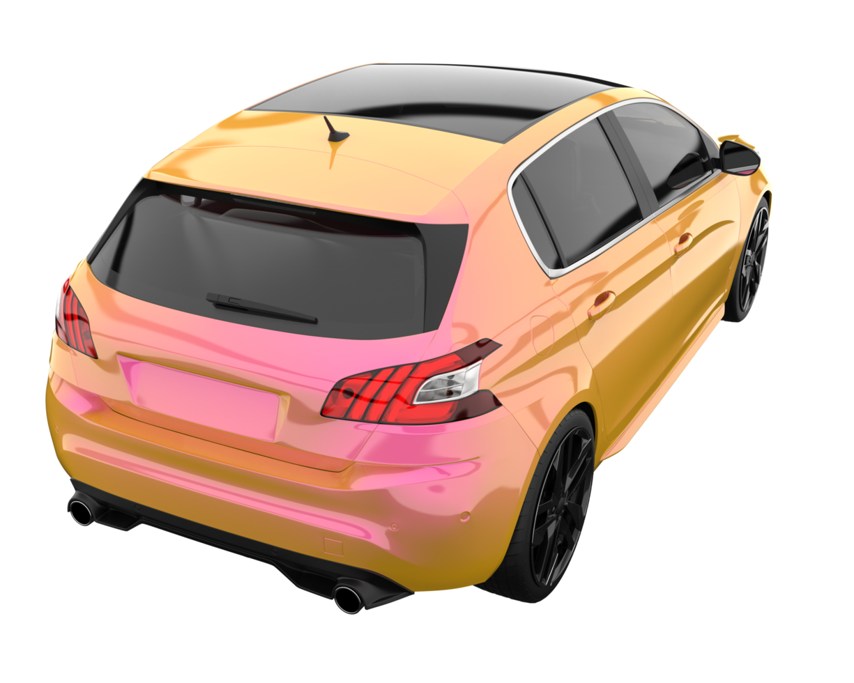 Modern car isolated on transparent background. 3d rendering - illustration png