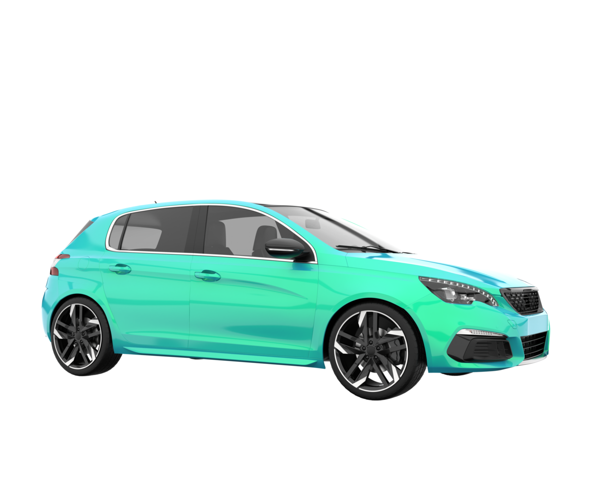 Modern car isolated on transparent background. 3d rendering - illustration png