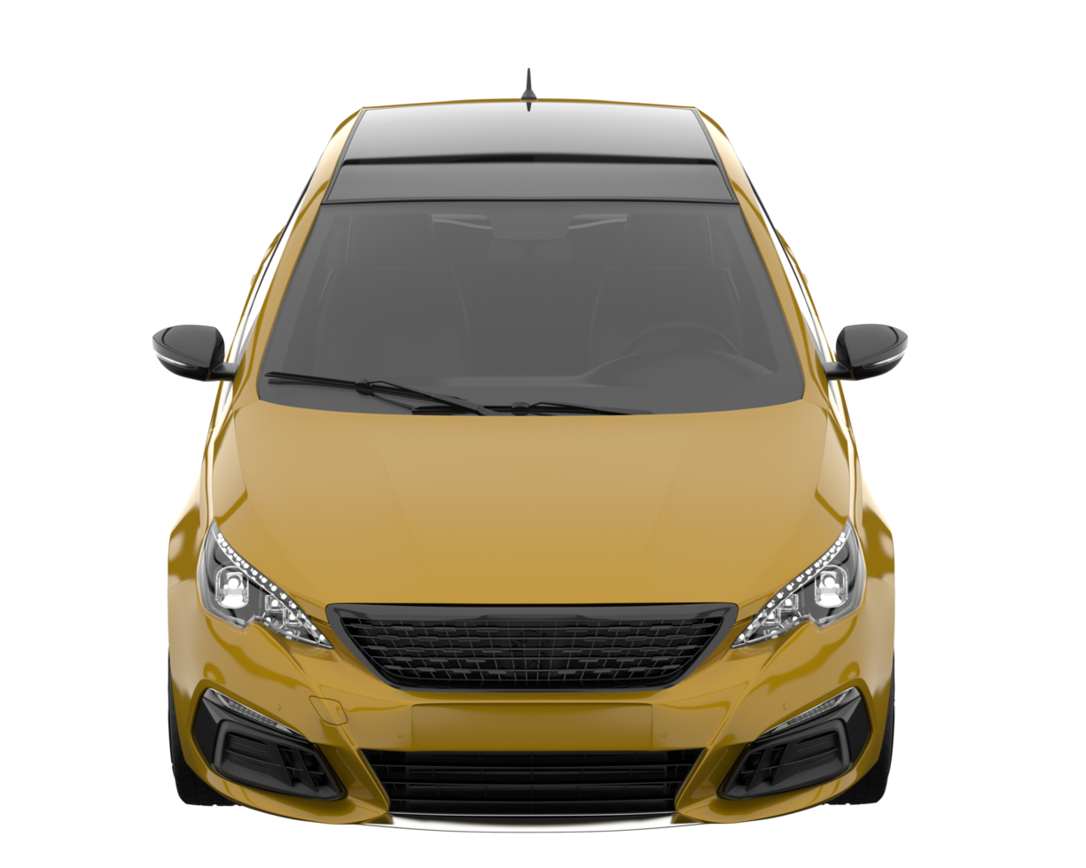 Modern car isolated on transparent background. 3d rendering - illustration png