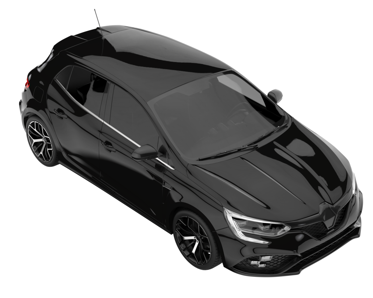 Modern car isolated on transparent background. 3d rendering - illustration png