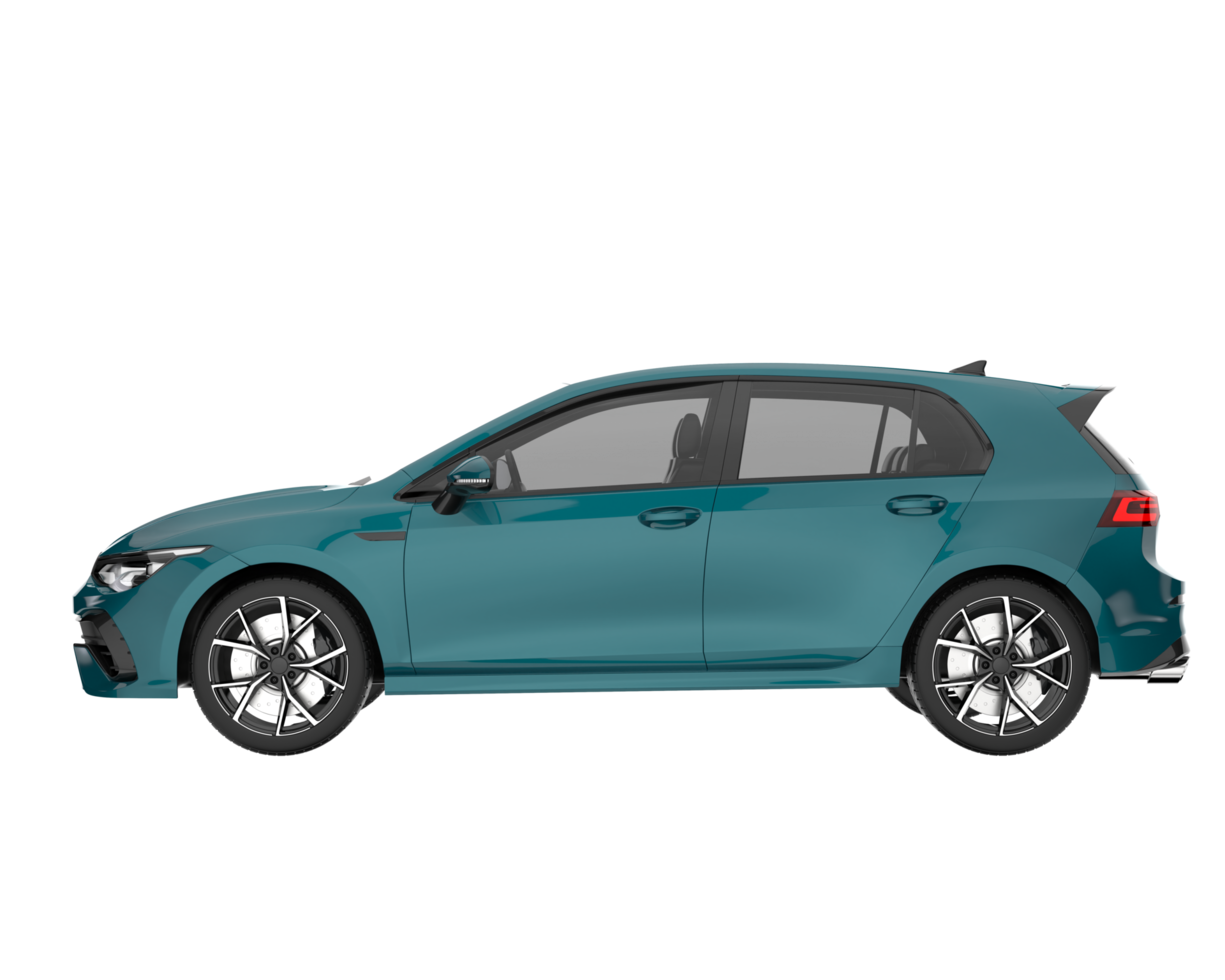 Modern car isolated on transparent background. 3d rendering - illustration png