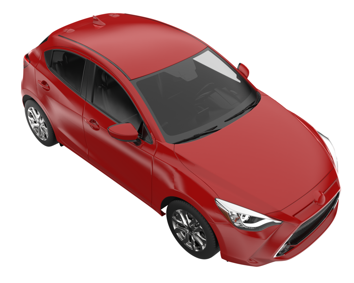 Modern car isolated on transparent background. 3d rendering - illustration png