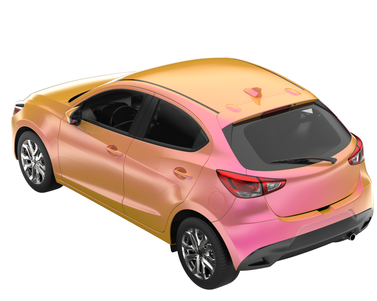Modern car isolated on transparent background. 3d rendering - illustration png