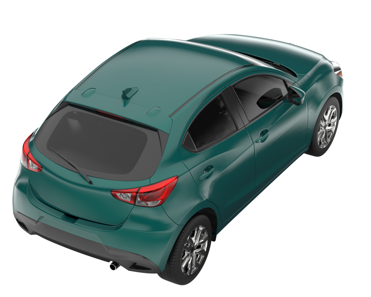 Modern car isolated on transparent background. 3d rendering - illustration png