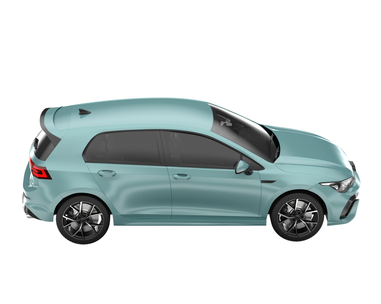 Modern car isolated on transparent background. 3d rendering - illustration png