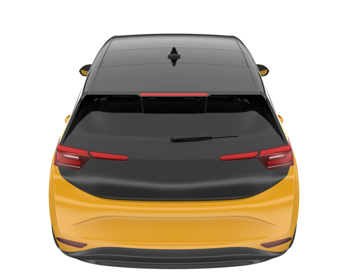 Modern car isolated on transparent background. 3d rendering - illustration png