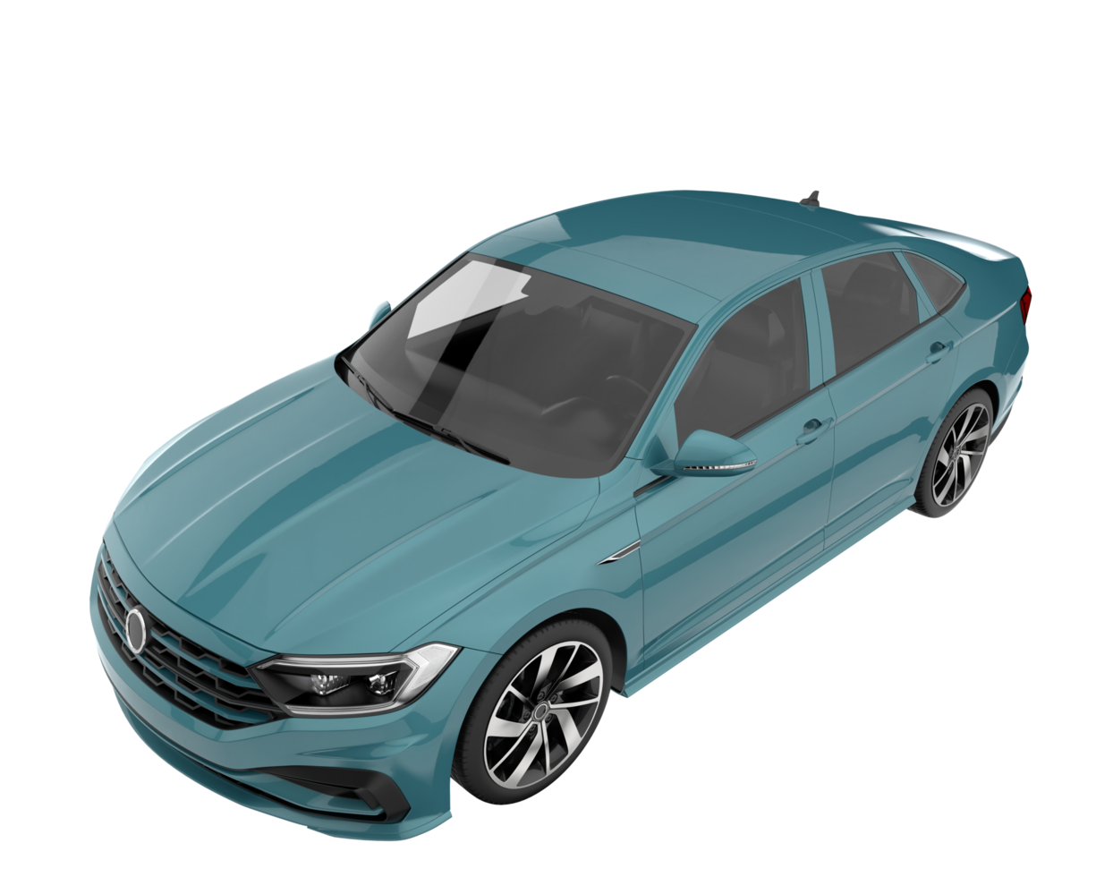 Modern car isolated on transparent background. 3d rendering - illustration png