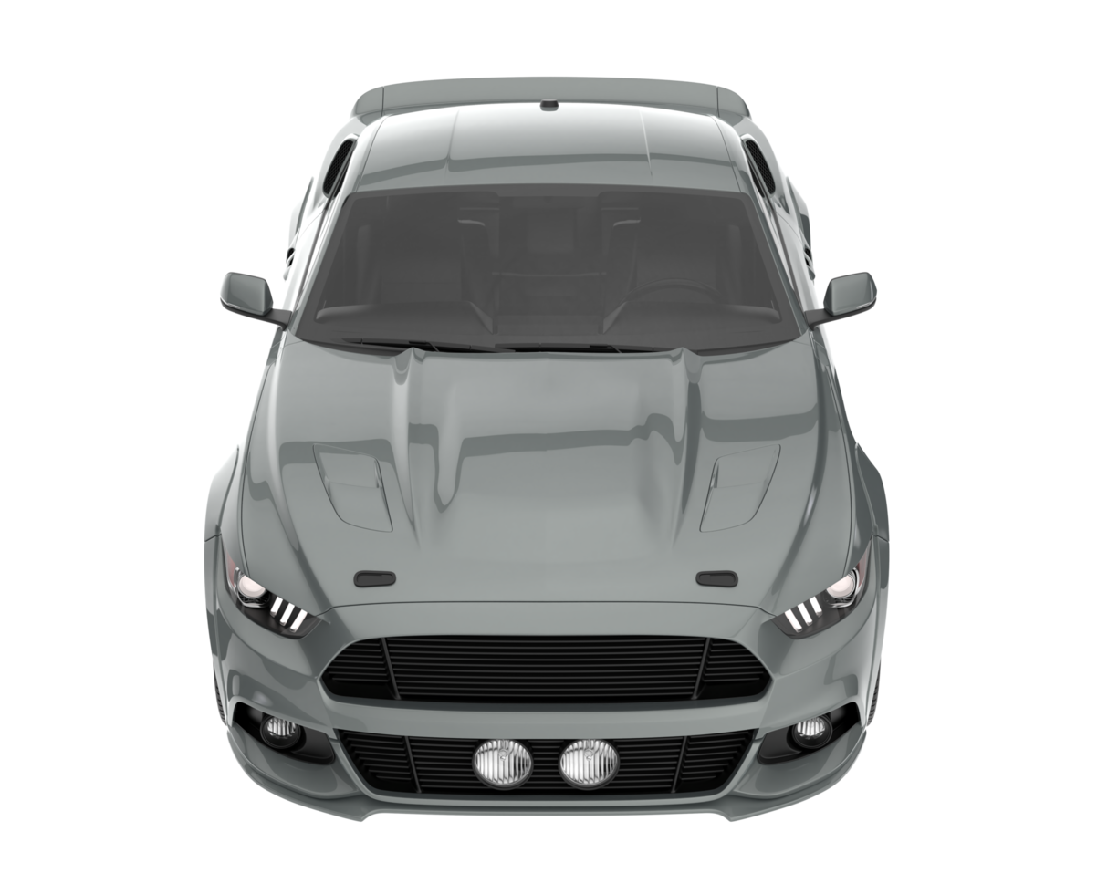 Muscle car isolated on transparent background. 3d rendering - illustration png