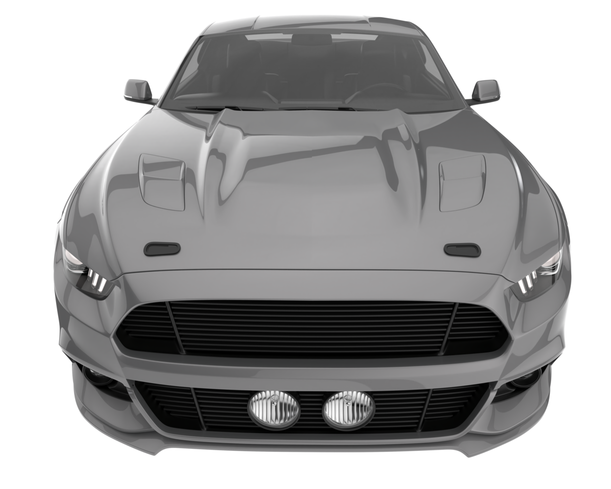 voiture de muscle isolée sur fond transparent. rendu 3d - illustration png