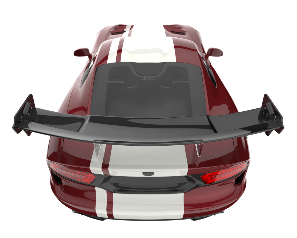 Muscle car isolated on transparent background. 3d rendering - illustration png