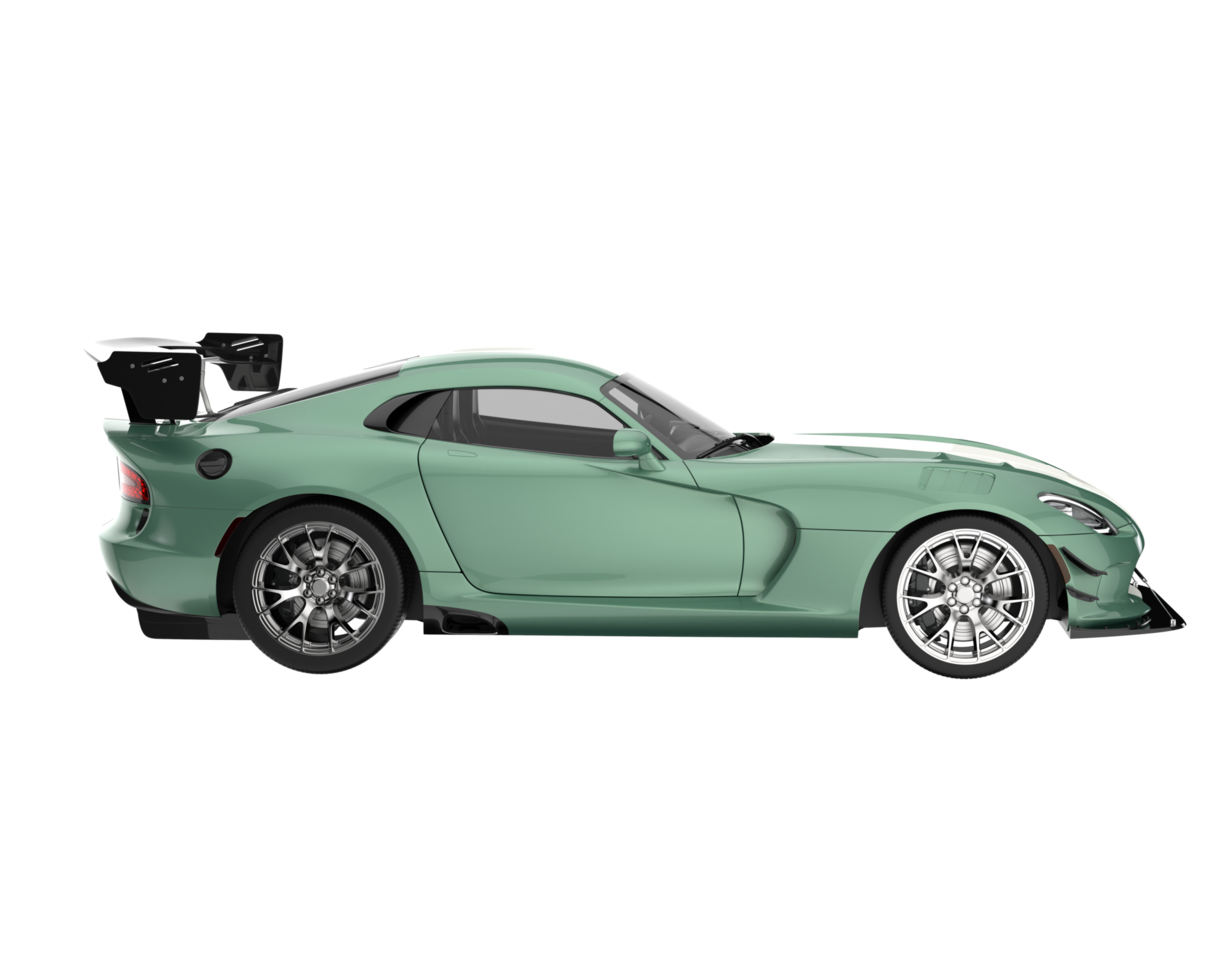 Muscle car isolated on transparent background. 3d rendering - illustration png